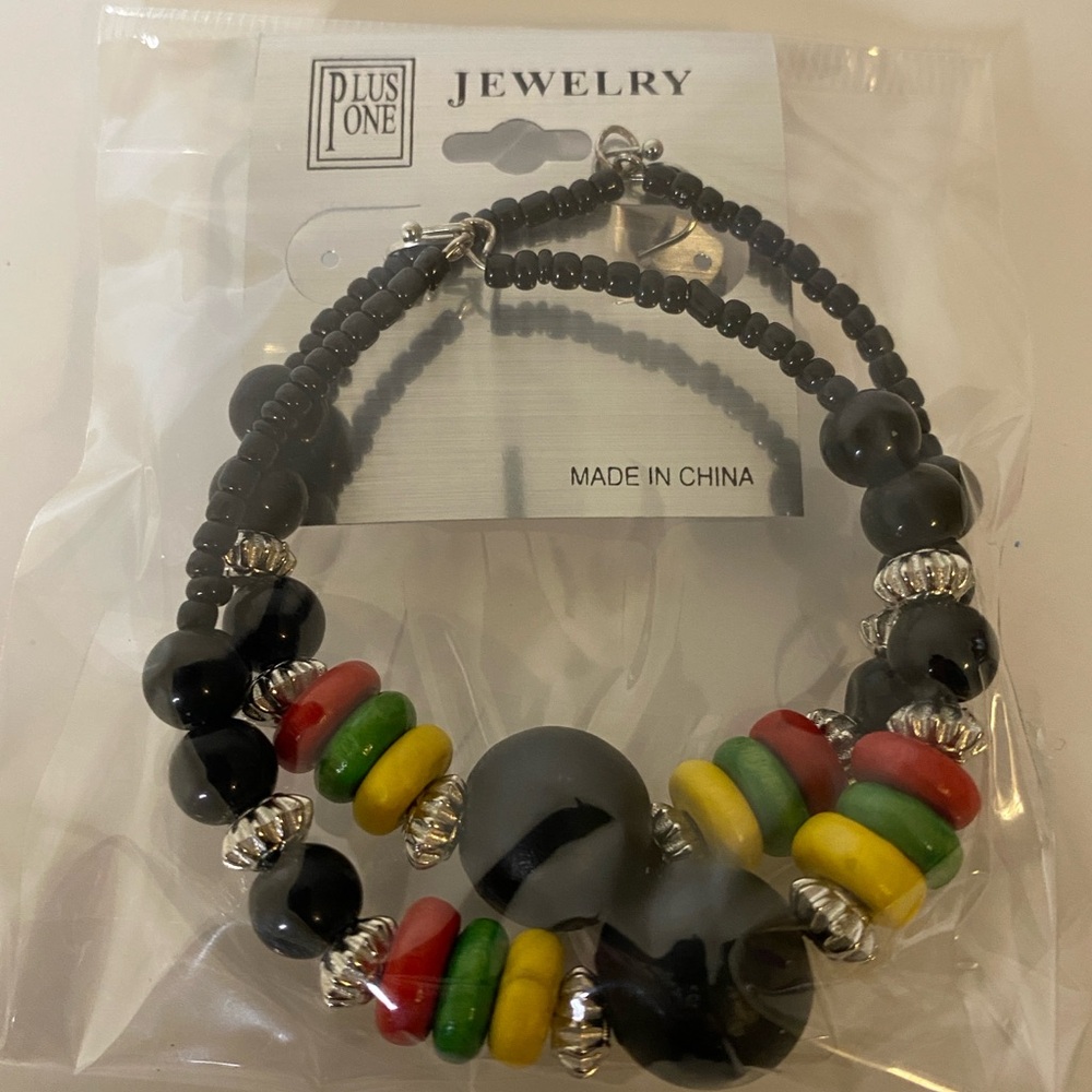 Red and Yellow Beaded Earrings with Symmetrical Pattern